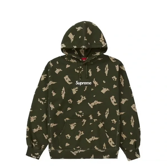 Supreme NWT Box Logo Camouflage Olympus Men's Hoodie - Picture 1 of 3